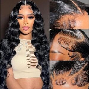13x6 Body Wave Lace Front Wigs Human Hair Pre Plucked